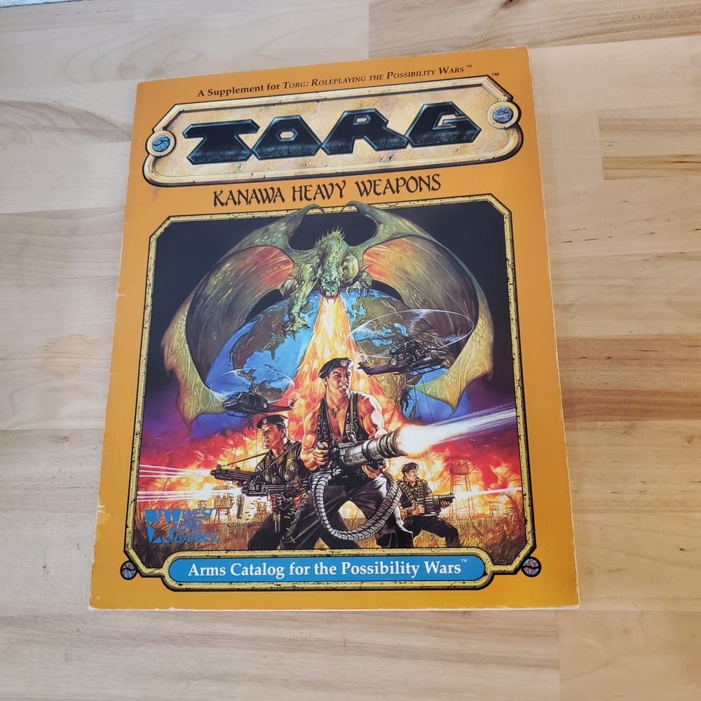 Torg Kanawa Heavy Weapons RPG Supplement West End Games 20564 Nigel Findley 1991
